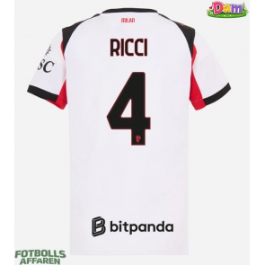 AC Milan Samuele Ricci #4 Bortatröja Kvinnor 2025-26 Kortärmad